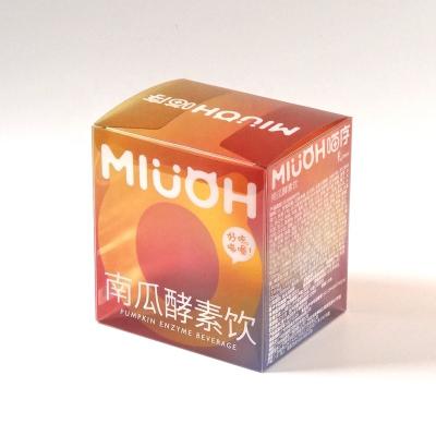 China Custom Logo Colorful Translucent PET Brown Sugar And Ginger Tea Packaging Box Recyclable for sale