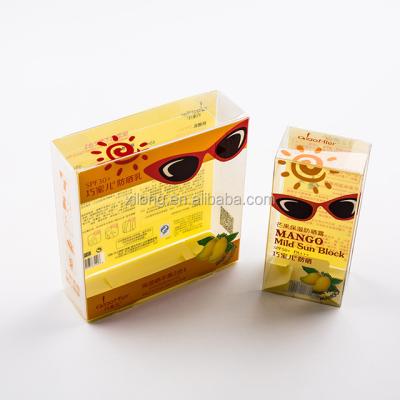 China Disposable Custom Printing Cosmetic Plastic Skin Care Set PET PVC PP Acetate Packaging Box for sale