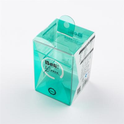 China Recyclable High Quality Transparent Printing PVC Foldable Clear Plastic Box for sale