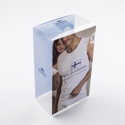 China Factory Retail Clear Mens Plastic Packaging PP Box Underwear Recyclable for sale