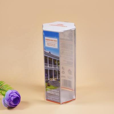 China Recycled Materials Soft Pleat Clear Pet Food Grade Packaging Box For Candy Lollipop for sale