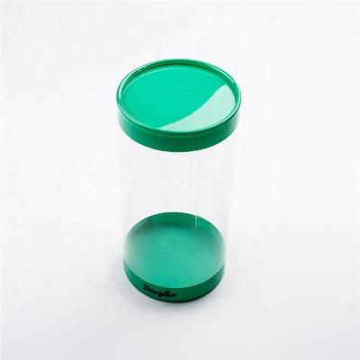 China Retail Consumer Packaging Stable Transparent Round Box Container Clear Plastic Pvc Type Cylinder With Lid for sale