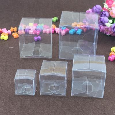 China Recyclable Custom PVC PET PP Square Logo Printed Favor Display Clear Packaging Box for sale