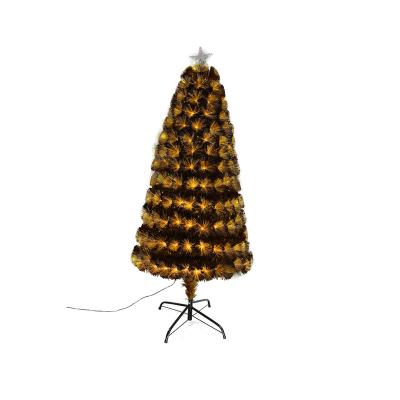 China PET Costway Warm 4Ft \ 5Ft \ 6Ft \ 7Ft LED Lights Pre-Lit Fiber Optic Artificial Christmas Tree for sale