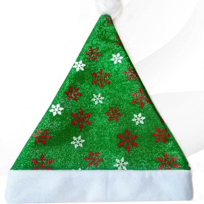 China Christmas and Kids Christmas Party Family Decoration Adult Decoration Green Christmas Hat for sale