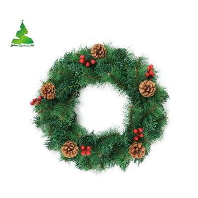 China 2023 New Style Hot Wholesale Artificial Christmas Home Decoration Christmas Decorative Wreath Wall Ornament For Home/Party for sale