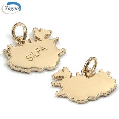 China Nickel Free Engraved Metal To Charm Custom Metal Pendant Logo Charms For Necklace for sale