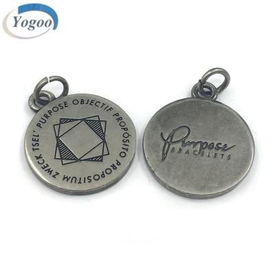 China Nickel Free And Lead Free Hot Selling Vintage Custom Design Engraved Metal Charm Pendants For Bracelet for sale