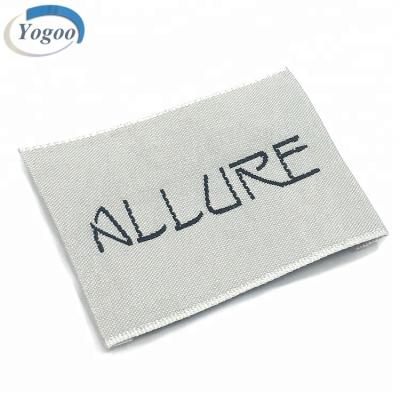 China Custom Logo Neck Satin Woven Label Folded Private High Quality Viable For Garment for sale