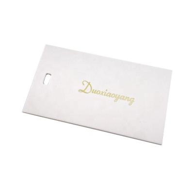 China Custom Gold Sustainable Luxury Garment Accessories Fashion Brand Logo Paper Label Hang Tags For Clothing for sale