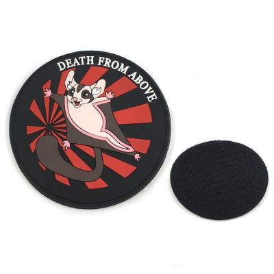 China hot sale eco-friendly 3D stick on embossed custom rubber label 3D pvc patch for clothing for sale