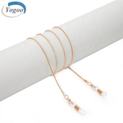 China Factory Direct Non Slip Glass Neck Stainless Steel Metal Chain Lanyard for sale