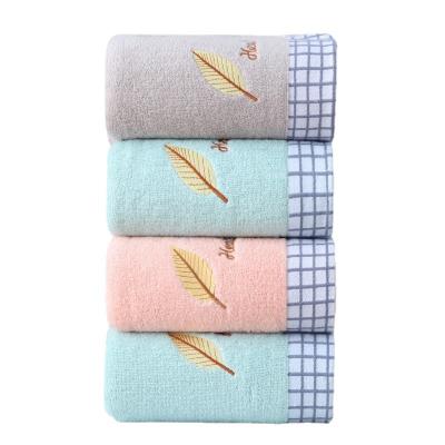 China OEM embroidery logo or custom available eco-friendly package design 400gsm cotton bath towel child safe set for sale