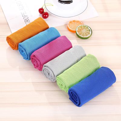 China Customized Compressed Microfiber Sports Cold Towel Sports Travel Outdoor Ice Cooling Cold Towel for sale