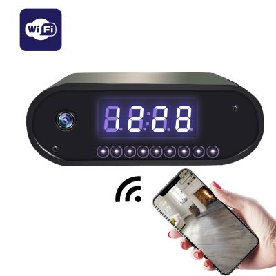 China Tuya Hot Selling Mini Siren Built-in Indoor One Way Motion Detection Clock Audio Cameras for sale