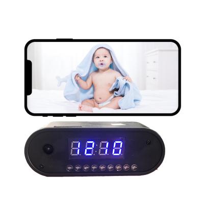 China Amazon Best Selling Mermaid Tuya Built-in One Way Audio Baby/Pet Monitoring Home Security Mini Clock Cameras for sale