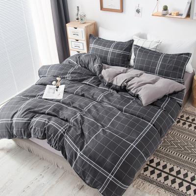 China 2021 Pattern Design Gray Luxury Nondisposable High Quality Custom Queen Comforter Sheet Set 100% Polyester Bedding Set for sale