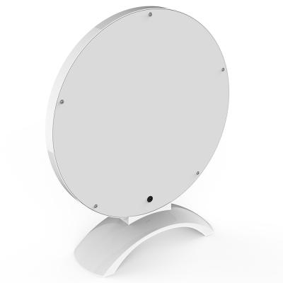 China Round Mirror Lighted With Nail Lamp Drying Adjustable LED Light Sauce Mirror for sale