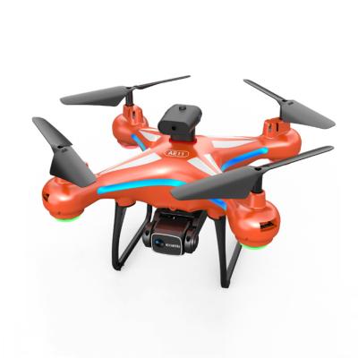 China Headless mode AE11 Orange Black 6K 8K Dual Camera Quadcopter Drone 4 Axis Aero Craft Quadcopter RC Quadcopter Beginner Drone for sale