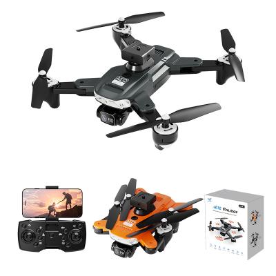 China Headless mode AE12 Black Orange Obstacle Avoidance Dual Camera Drone RC Drone Beginner Drones for sale