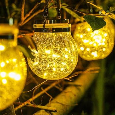 China High Quality Multicolor Garden Pot Solar Powered Mason Jar Lamp Solar Fairy Light Solar Powered Pots for sale