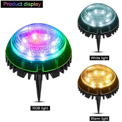 China Solar Decorative Light Yard Garden Lights Solar Powered Solar Ground Lights LED Stainless Steel Underground Light for sale