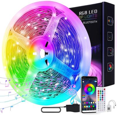 China Easy Installation 5050 SMD LED Strip Light LED Strip Smart Home Decor Lighting Colorful Strips IP20 IP65 for sale