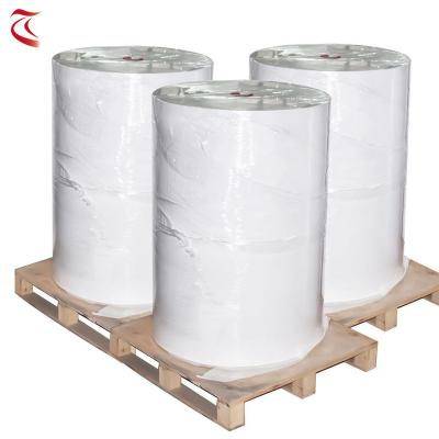 China Fast Shipping Raw Material Waterproof Accept Roll Labels Film Customization Bopp Large Number For Bottles Hot Melt Adhesive Film for sale