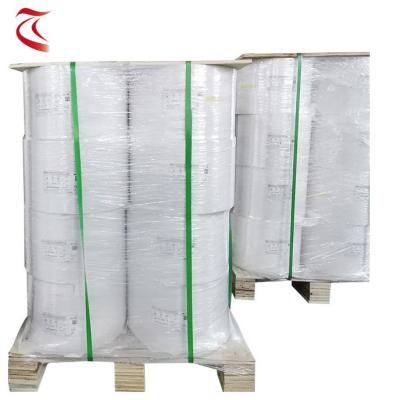 China Waterproof White 70gsm Self Adhesive Sticker Paper Label Semi Thermal Adhesive Paper Paper And Transfer Label Jumbo Roll Raw Material Film for sale