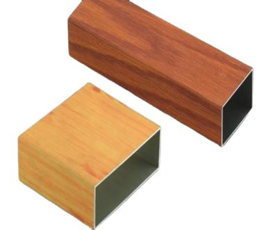 China door & Window wood color aluminum profiles alloy sections industrial aluminum profile supplier china for sale