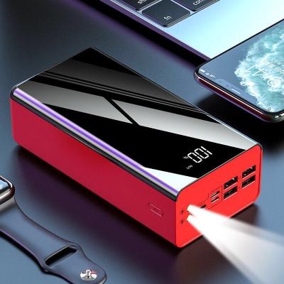 China High Capacity 80000mAh Portable LED Light USB Power Banks Outdoor Battery Fast Power Bank Lamp Lantern Camping Support Charging for sale