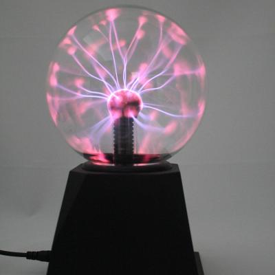 China ABS and Crystal Magic 5 Inch Red Noise and Crystal Static Touch Plasma Ball Light for Holiday Wedding Party Decorations Home Lamp for sale