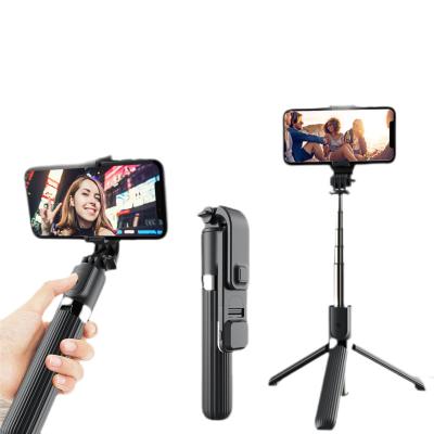 China Fold L03s 5 in 1 selfie stick light ring selfie stick led light for video live streaming wireless selfie stick for sale