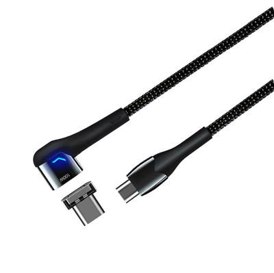 China 100W Magnetic Nylon Braid Power Supply 100W USB Type C Emarked Magnetic Cable 20V5A For Laptop 1.5m 2m for sale