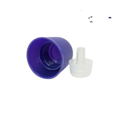 China Non Spill HYL-507#HYL-508# PP Plastic Toilet Cleaner Cap Plastic Screw Cap With Insert/Plug For Toilet Cleaning Bottle for sale