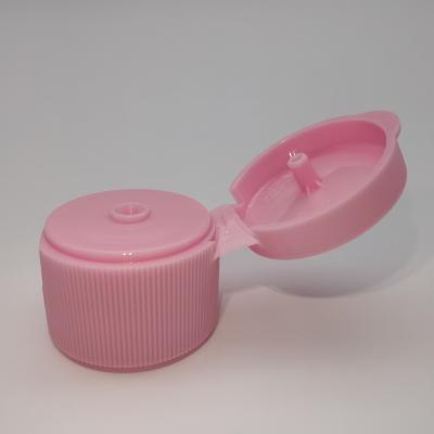 China Non Flip 20/410 PP Plastic Disc Cap Flip Top Caps Manufacture Ribbed Top Closure for sale