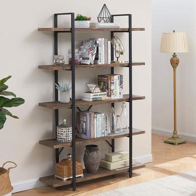 China 5 Layers Simply Metal Viable Exquisite Rack Shelf Home Use Storage Rack, Wooden Display Stand for sale