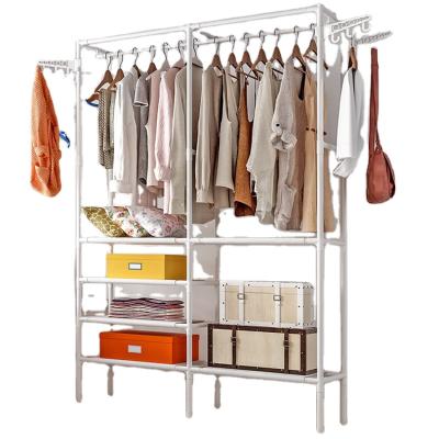 China Durable Foldable Freestanding Adjustable Multifunctional Storage Coat Rack Shoes Rack Shelf for sale