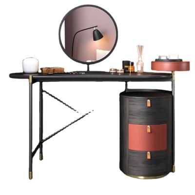 China Storage Dressing Table Bedroom Light Luxury Console Table With Mirror Furniture Bedroom Minimalist Dressing Table for sale