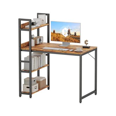 China No Assembly Customizable Modern Modern Metal Bedroom Latest Design Computer Desk Working Table With Shelf for sale