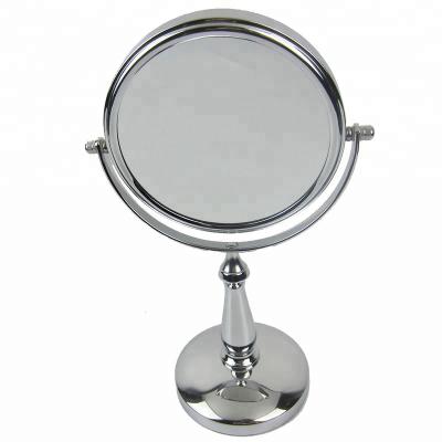 China Home Decor 10x Makeup Mirror Metal Sight Simple Side Magnifying Desktop Mirror for sale