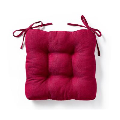 China 100% square design sofa chair cushions direct selling polyester fiber faux pad anti-static canvas chair cushions for sale