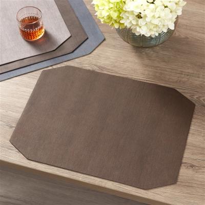 China European and American Style Anti-static Anti-pull Waterproof Reversible Soft Hexagon Texture PVC Place Mat for sale