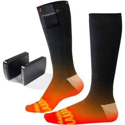 China Rechargeable Battery Regular Heated Electric Heat Socks 3.7v Thermal Socks For Men for sale