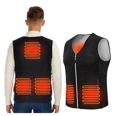 China Sale 5 USB Charging Heating Vest Waterproof Surface Warm Vest To Keep Warm for sale