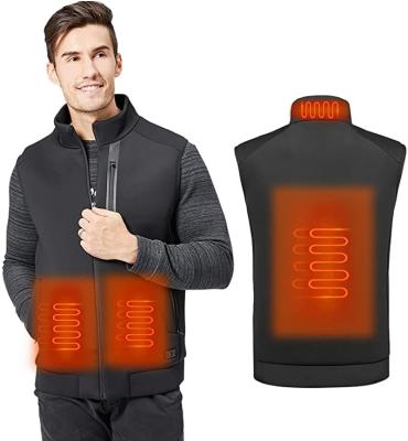 China Wholesale High Quality Waterproof Heated Coat Down Jacket Heating Vest With Zipper For Man for sale