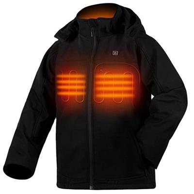 China Custom Windproof Heated Jacket Waterproof Keeping Warm 12V Heating Coat Jacket With Usb Charge for sale