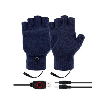 China Warm Heated Gloves Windproof Heating Cable 12V Electric Preservation Gloves With Usb Charging for sale