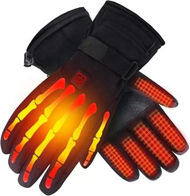 China Outdoor Unisex Thick Electric Warm Heated Gloves Rechargeable Battery Warm Heated Gloves For Winter for sale