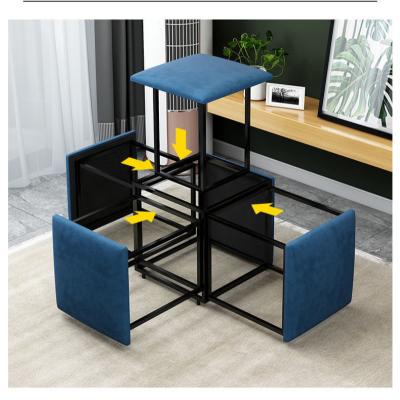 China Cheap Foldable Stool Metal Vanity Cube Modern Leather Pedicure Foldable Stool For Kids for sale